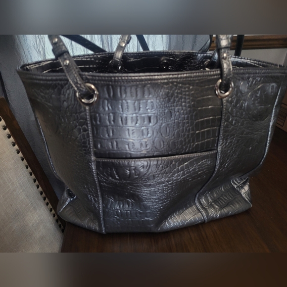 Tannery west large bag good condition pewter color - Picture 5 of 6